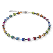 Collana GeoCUBE® classic Polaris & Strass multicolor