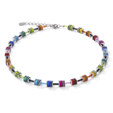 Collana GeoCUBE® classic Polaris & Strass multicolor