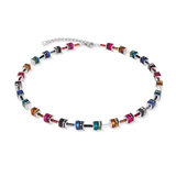 Collana GeoCUBE® classic Polaris & Strass multicolore Winter