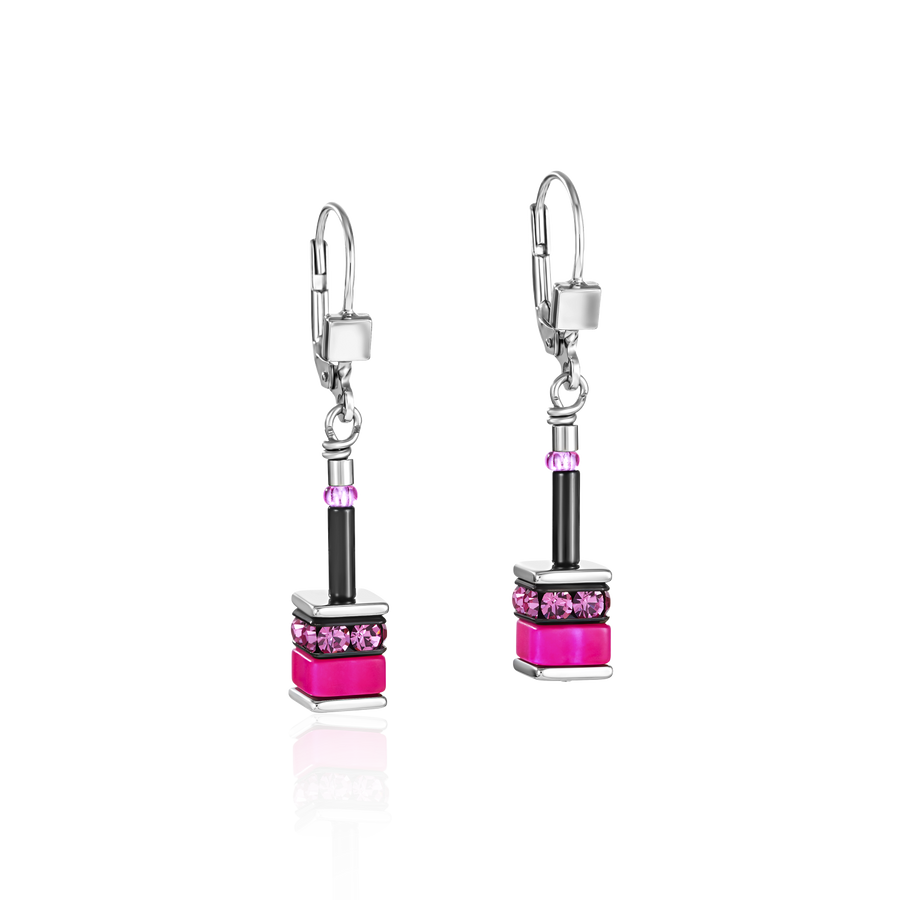 Orecchini GeoCUBE® classic  Polaris & Strass multicolor