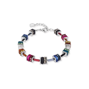 Bracciale GeoCUBE® classic Polaris & Strass multicolore Winter