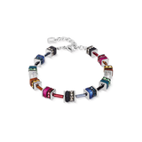 Bracciale GeoCUBE® classic Polaris & Strass multicolore Winter