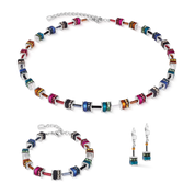 Bracciale GeoCUBE® classic Polaris & Strass multicolore Winter