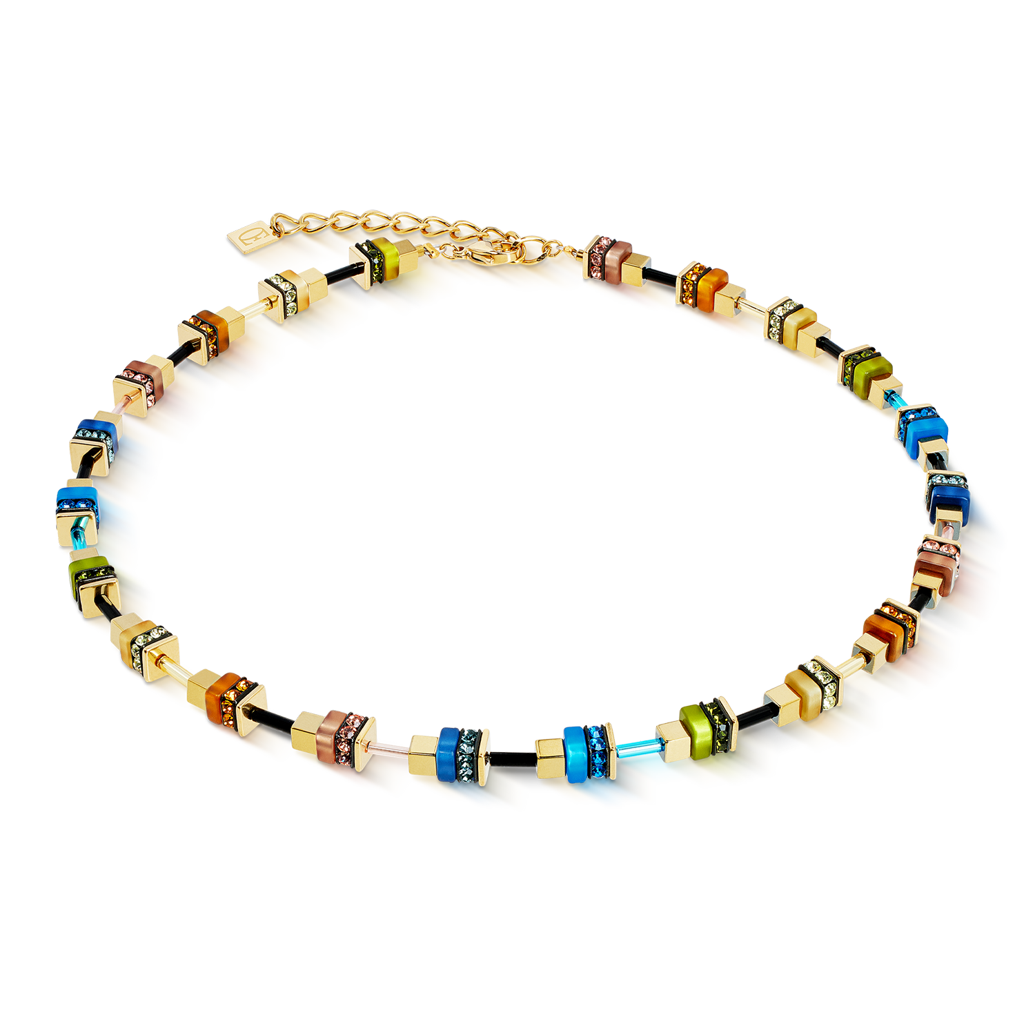 Collana Autumn Glow Cube multicolore