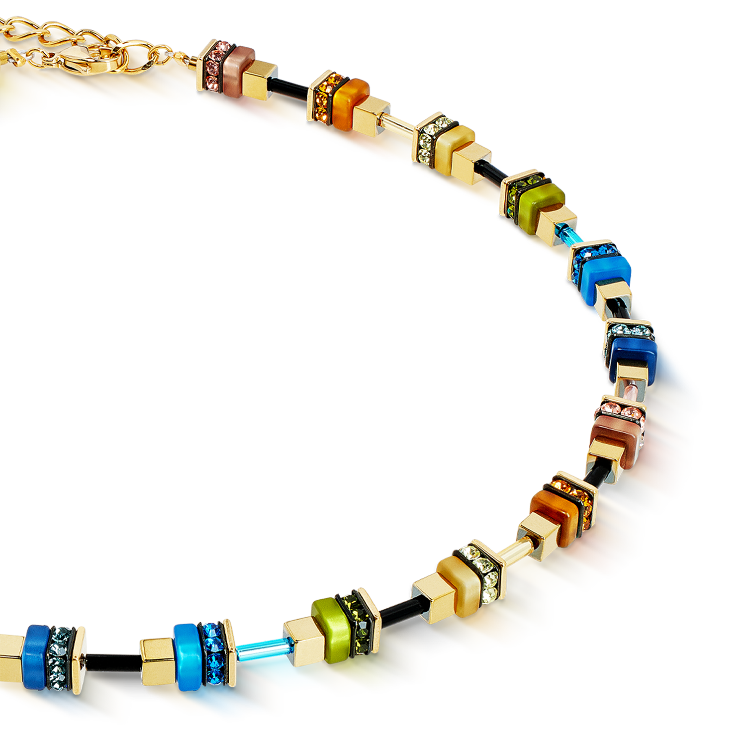 Collana Autumn Glow Cube multicolore
