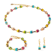 Orecchini Boho Sunset Cube rainbow