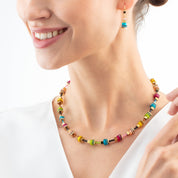 Orecchini Boho Sunset Cube rainbow