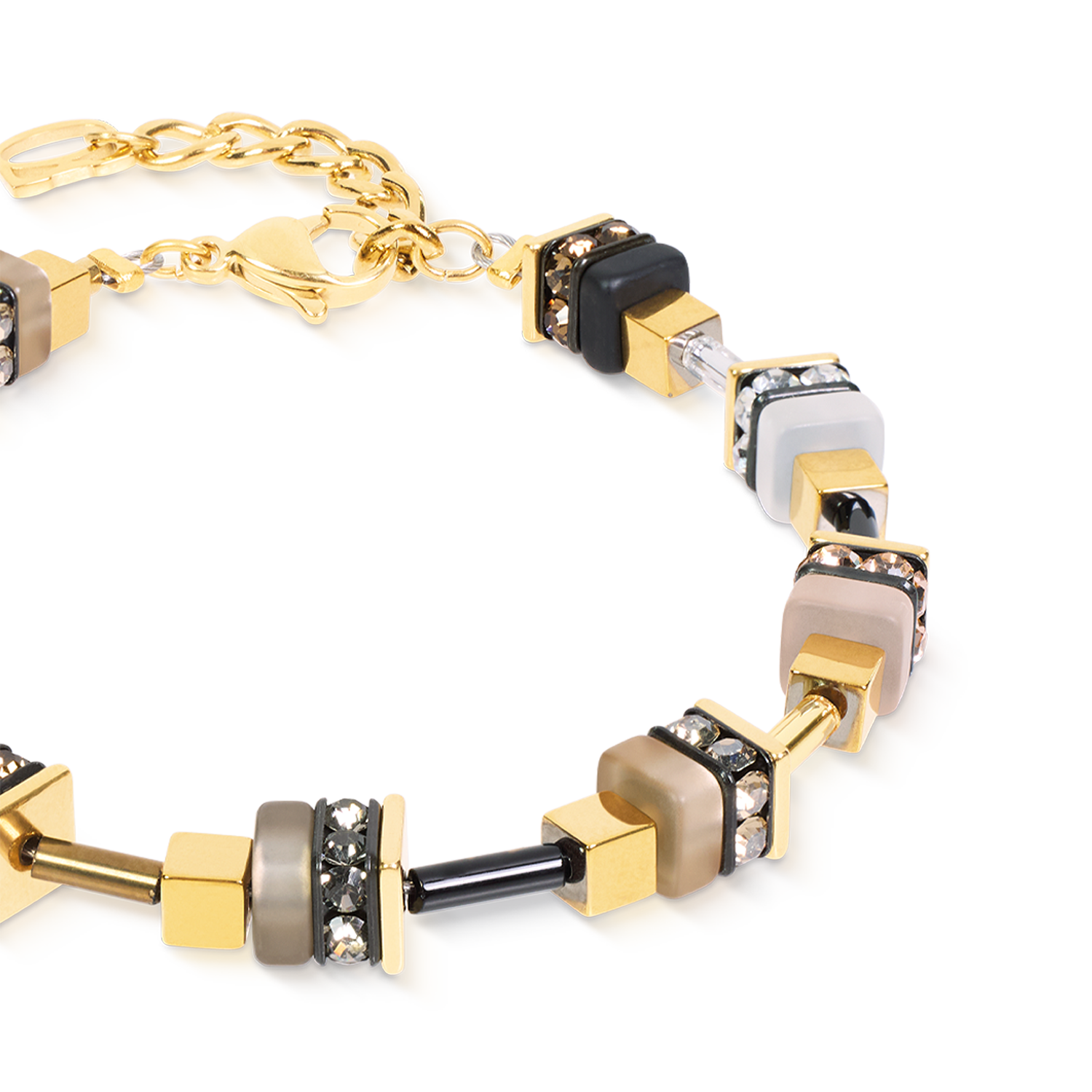 Bracciale Urban Nature Cube beige-oro