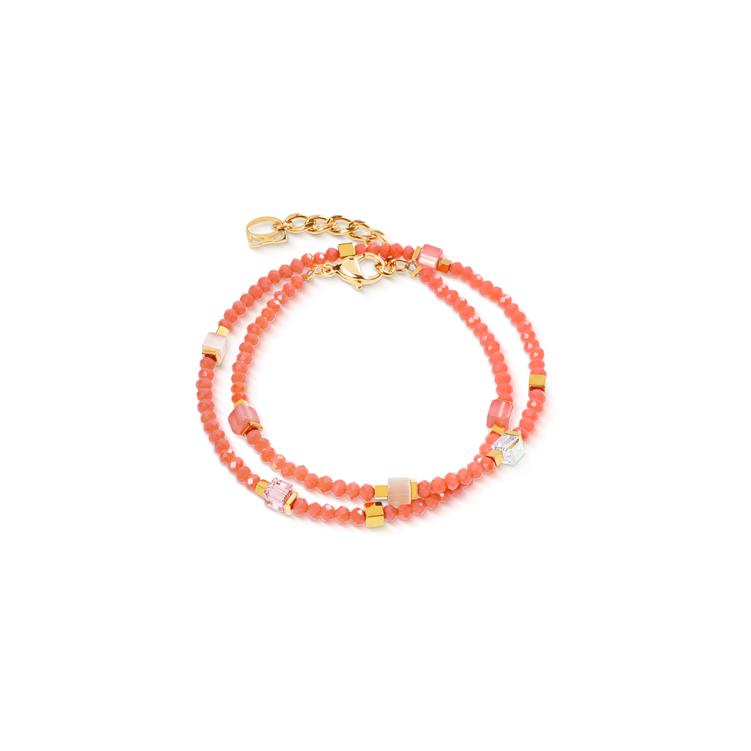 Joyful Colours Flex Bracciale oro-arancione