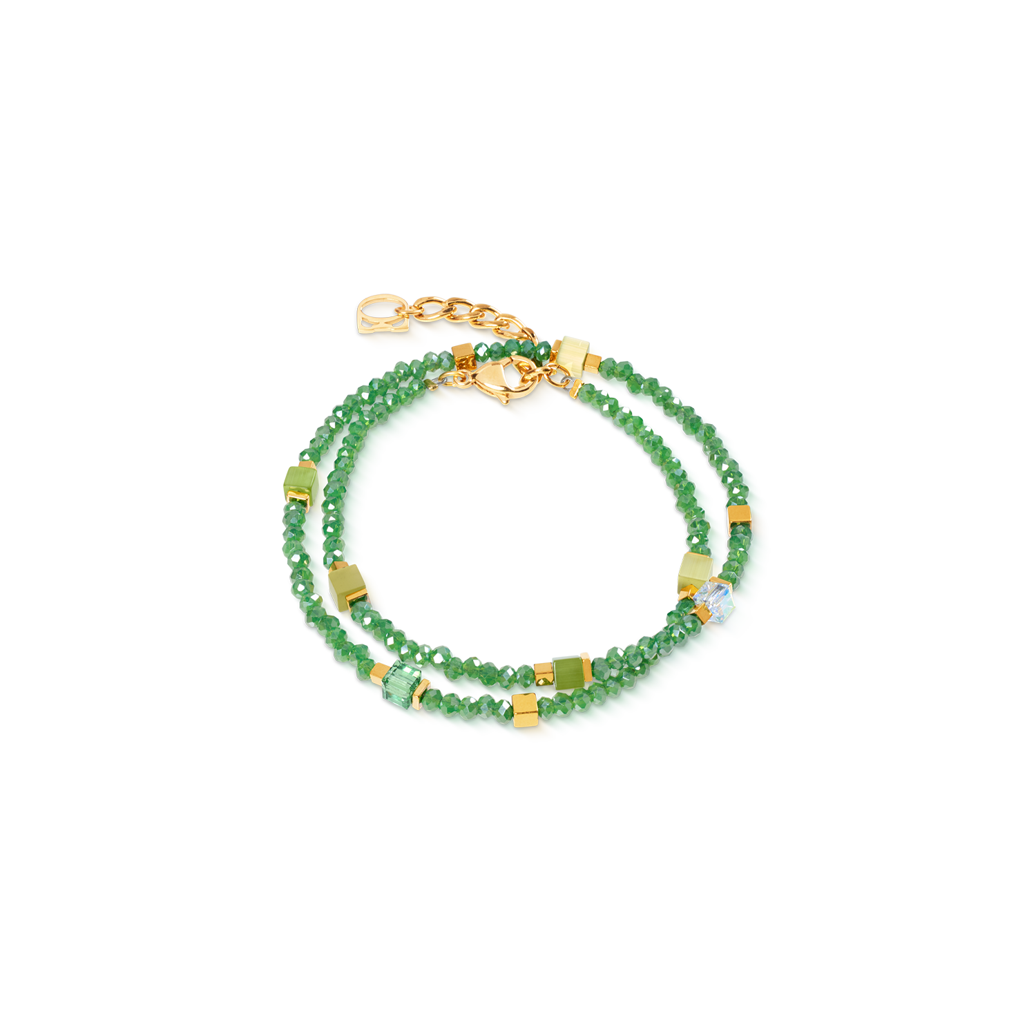 Joyful Colours Flex Bracciale oro-verde