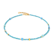 Joyful Colours Flex Bracciale oro-turchese