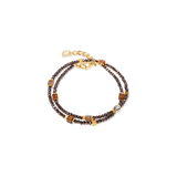 Joyful Colours Flex Bracciale oro-marrone