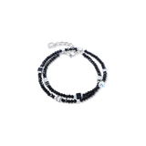 Joyful Colours Flex bracciale argento-nero
