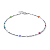 Joyful Colours Flex bracciale argento-multicolore