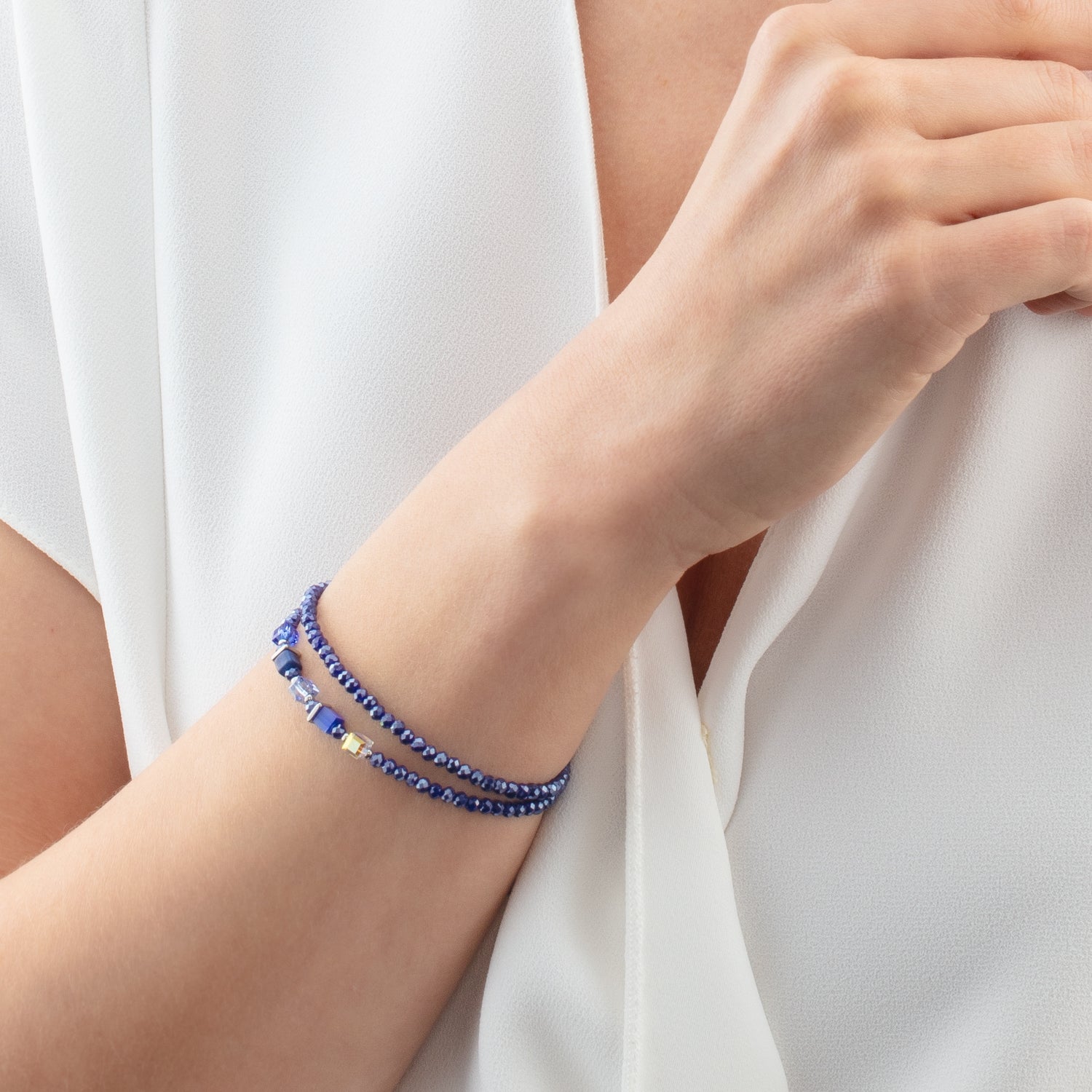 Joyful Colours Update Bracciale argento-blu