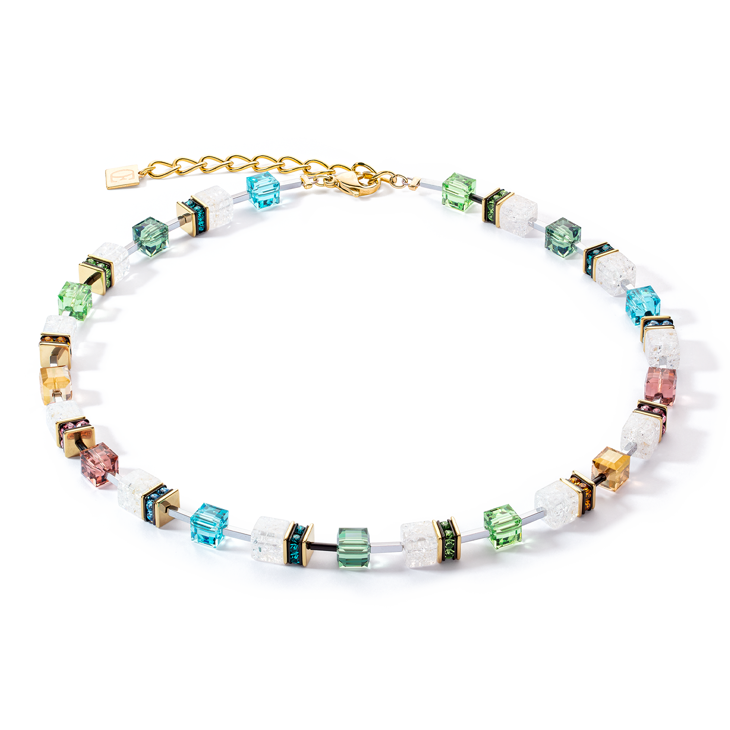 Collana GeoCUBE® Iconic Statement Precious multicolor