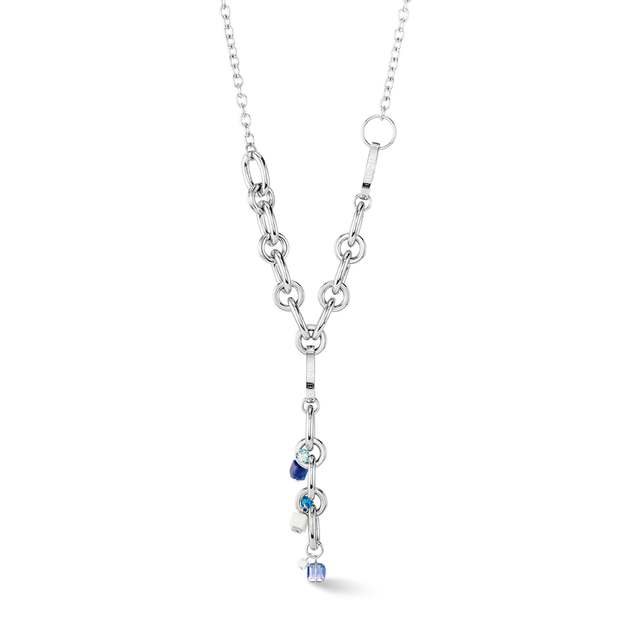 Collana Neptune's Treasure argento-blu