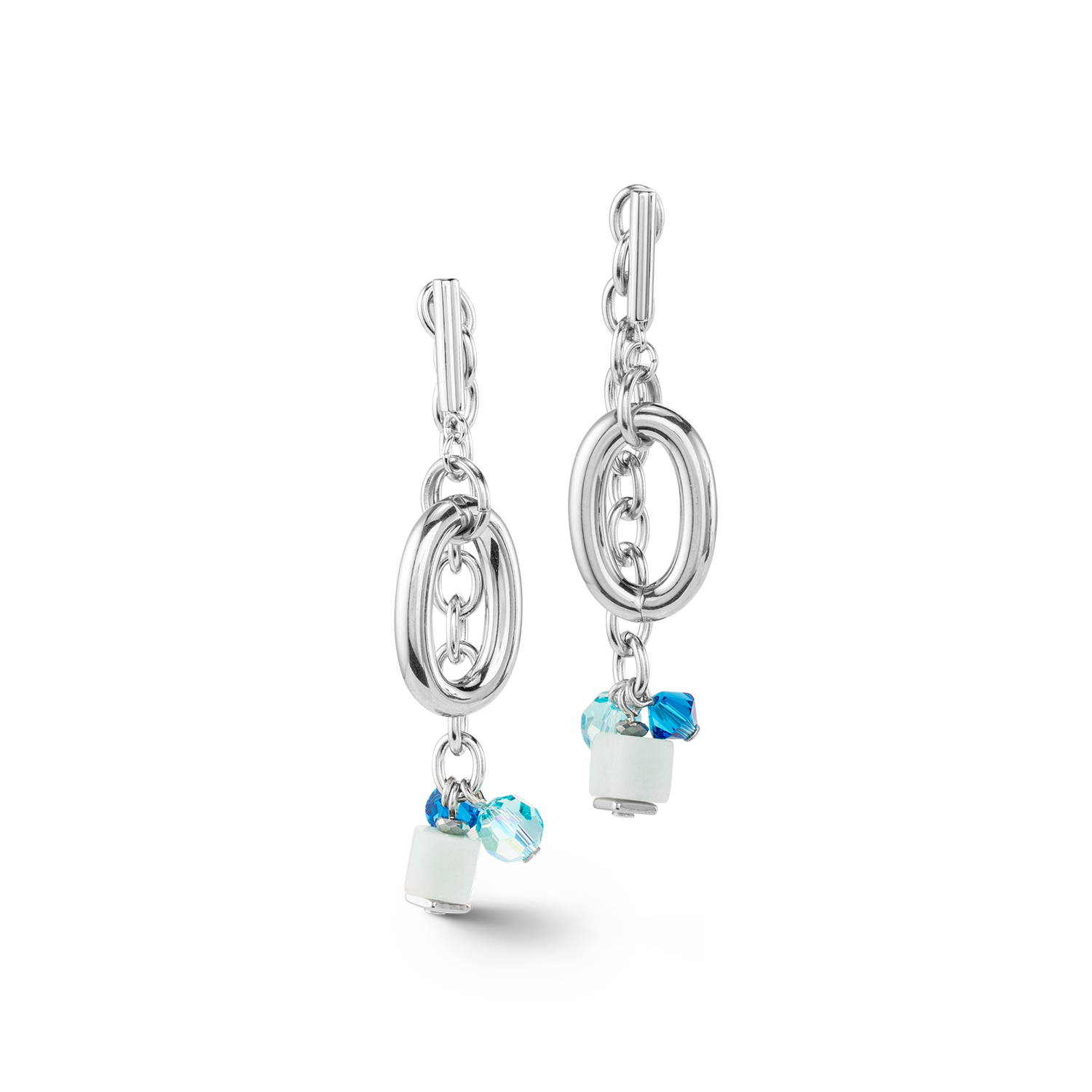 Orecchini Neptune's Treasure argento-blu