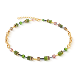 Collana GeoCUBE® Chunky Chain oro-verde