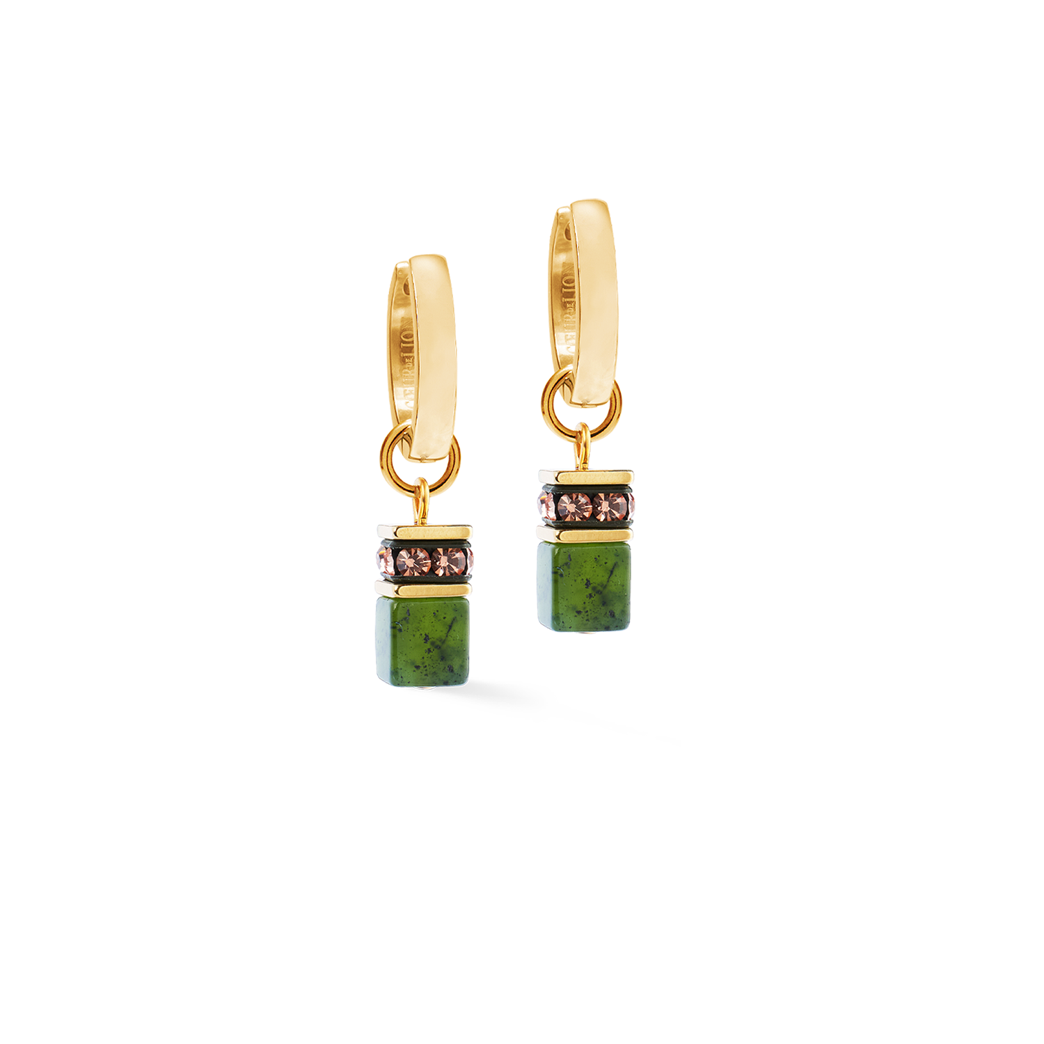 Creole GeoCUBE® Chunky Chain verde-oro