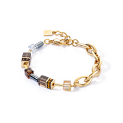 Bracciale GeoCUBE® Chunky Chain oro-marrone