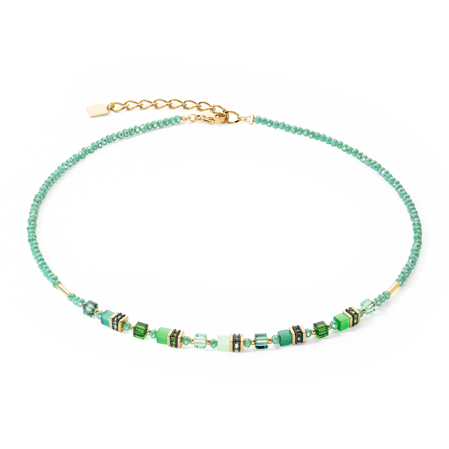 Collana Mini Cubes verde
