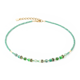 Collana Mini Cubes verde