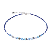 Collana Mini Cubes blu