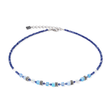 Collana Mini Cubes blu