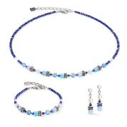 Collana Mini Cubes blu