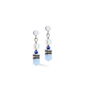 Orecchini Mini Cubes blu