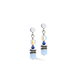 Orecchini Mini Cubes blu