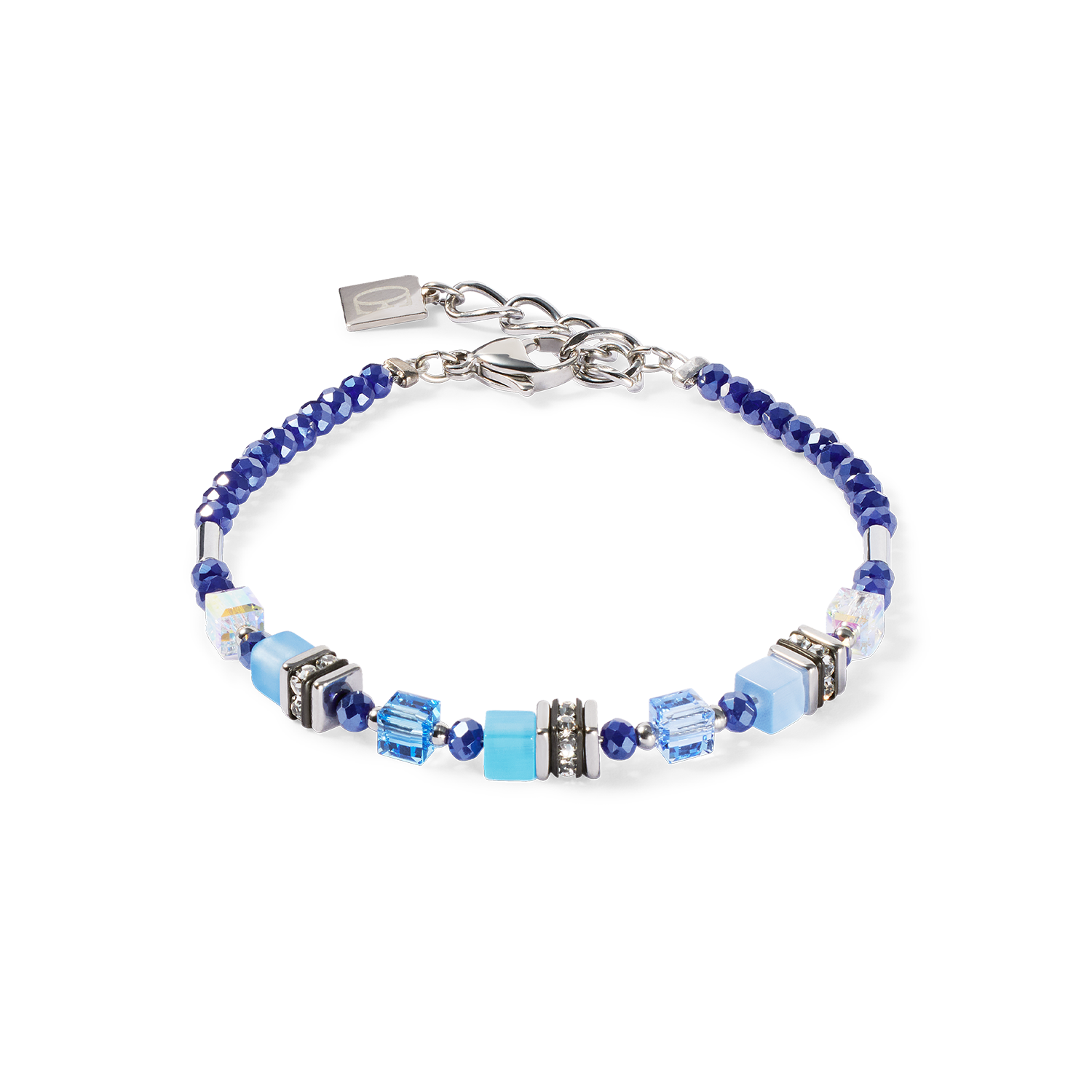 Bracciale Mini Cubes blu