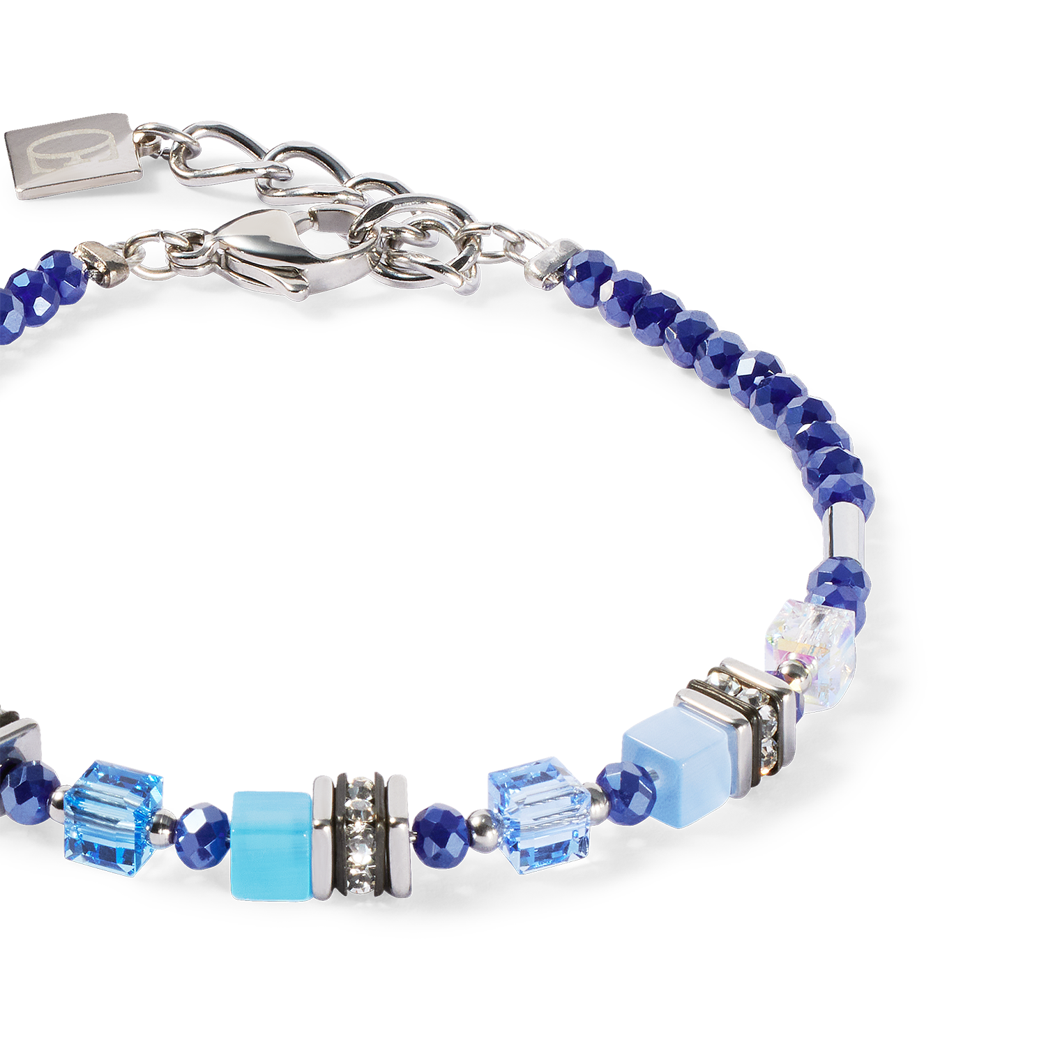 Bracciale Mini Cubes blu