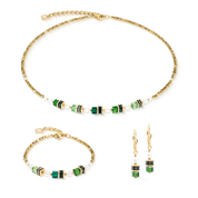 Collana Sparkling Princess oro-smeraldo