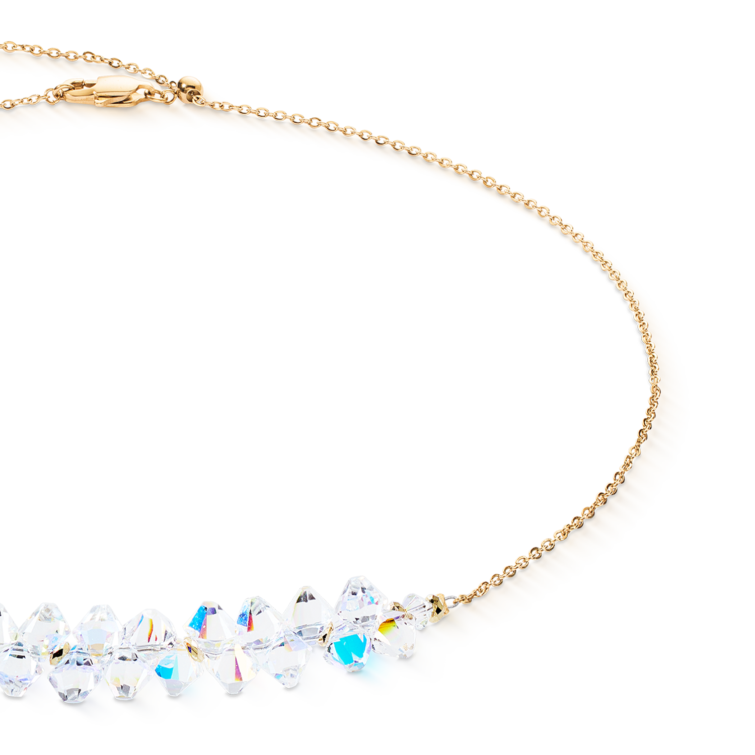 Collana Dancing Crystals Pure oro-cristallo