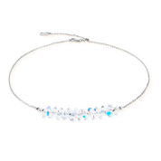 Collana Dancing Crystals Pure argento-cristallo