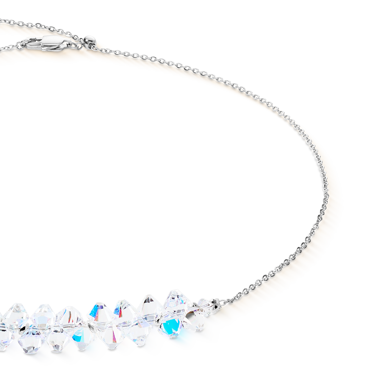 Collana Dancing Crystals Pure argento-cristallo