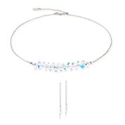 Collana Dancing Crystals Pure argento-cristallo