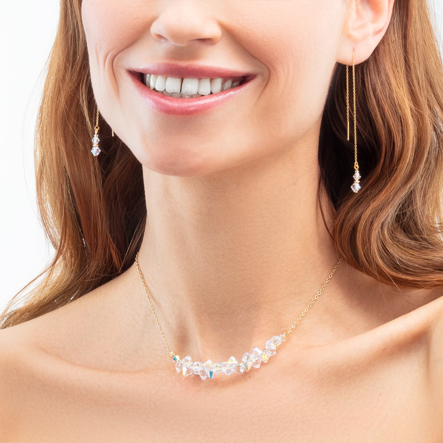 Orecchini Dancing Crystals Pure oro-cristallo