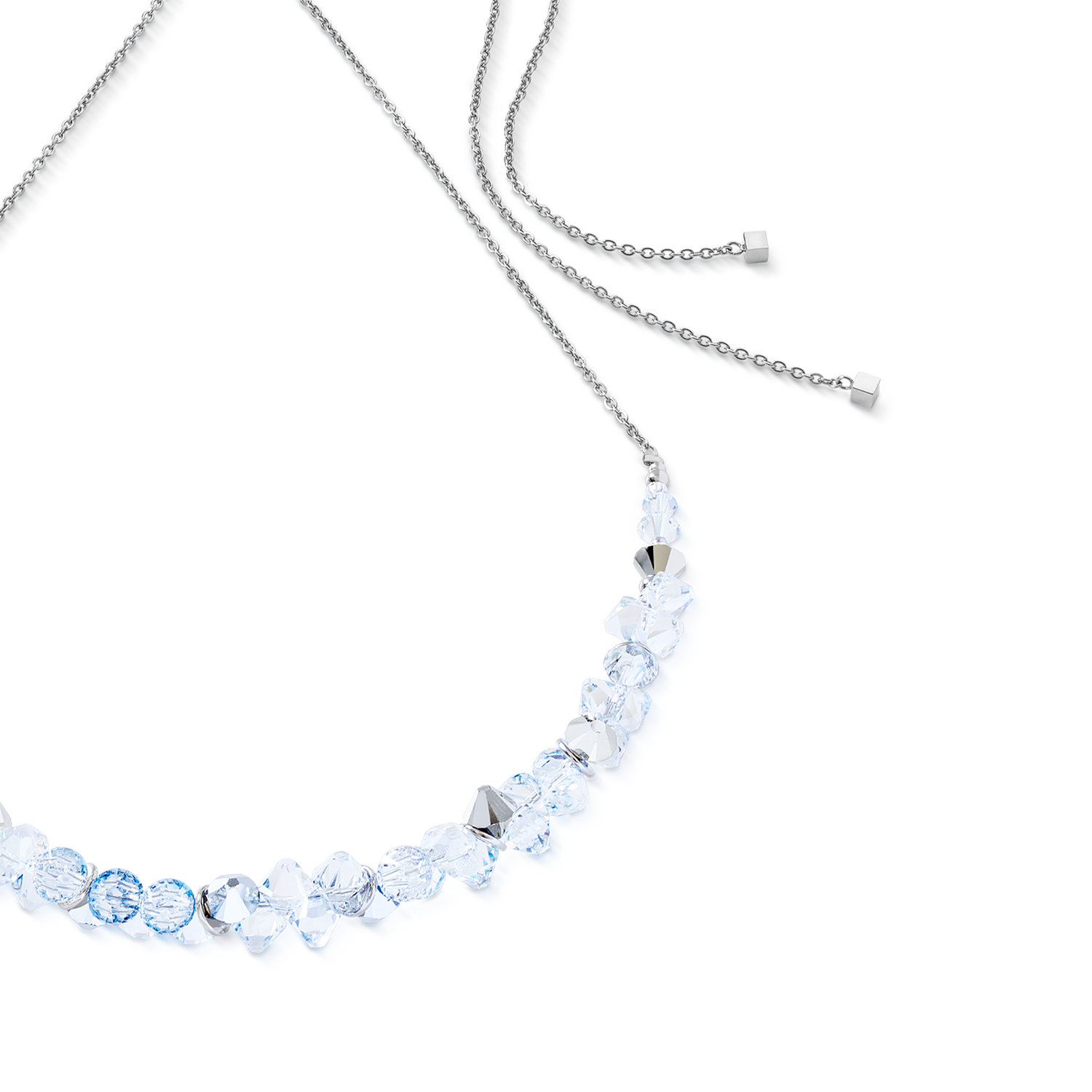 Collana Dancing Crystals argento-cristallo