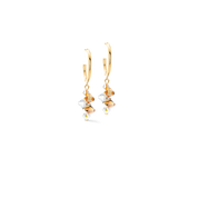 Orecchini Dancing Crystals oro-beige