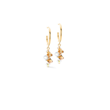 Orecchini Dancing Crystals oro-beige