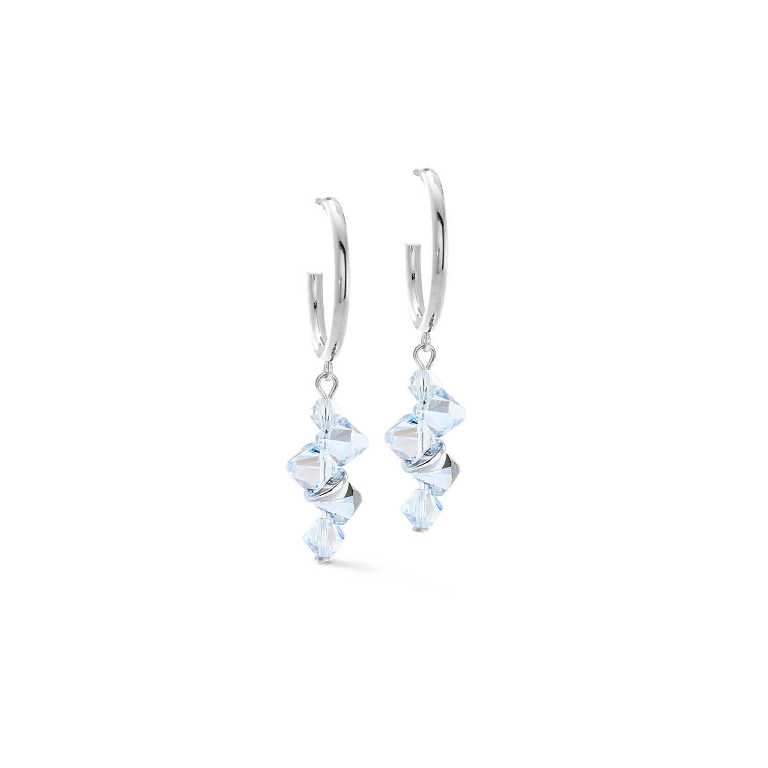 Orecchini Dancing Crystals argento-cristallo