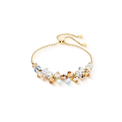 Bracciale Dancing Crystals oro-beige