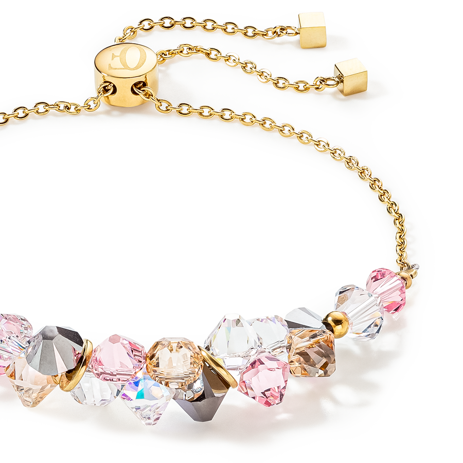 Bracciale Dancing Crystals oro rosa chiaro