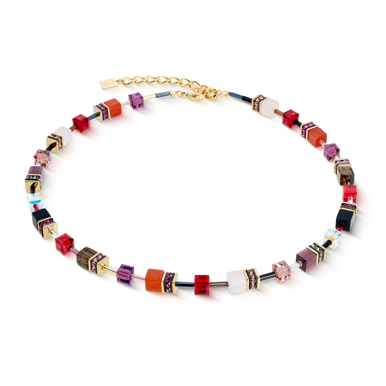 Collana GeoCUBE® Iconic Precious Festive rosso