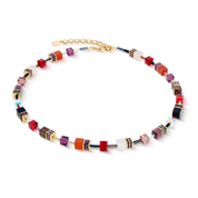 Collana GeoCUBE® Iconic Precious Festive rosso