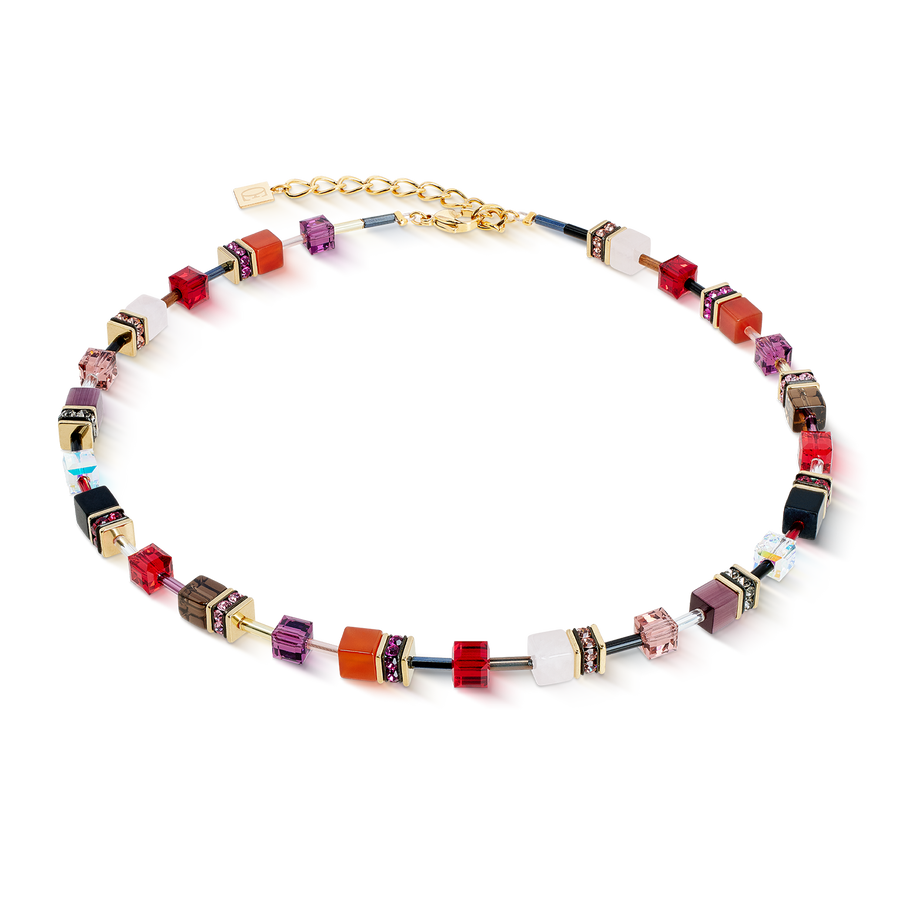 Collana GeoCUBE® Iconic Precious Festive rosso
