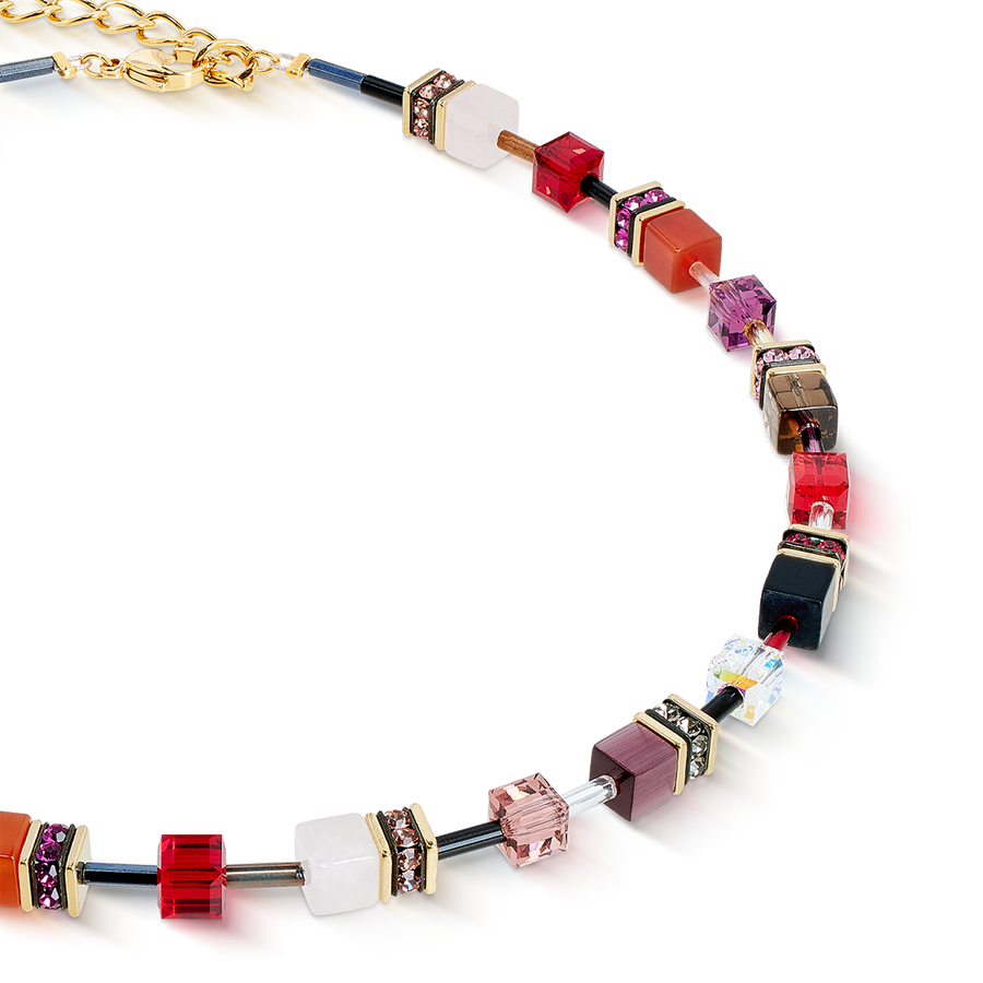 Collana GeoCUBE® Iconic Precious Festive rosso